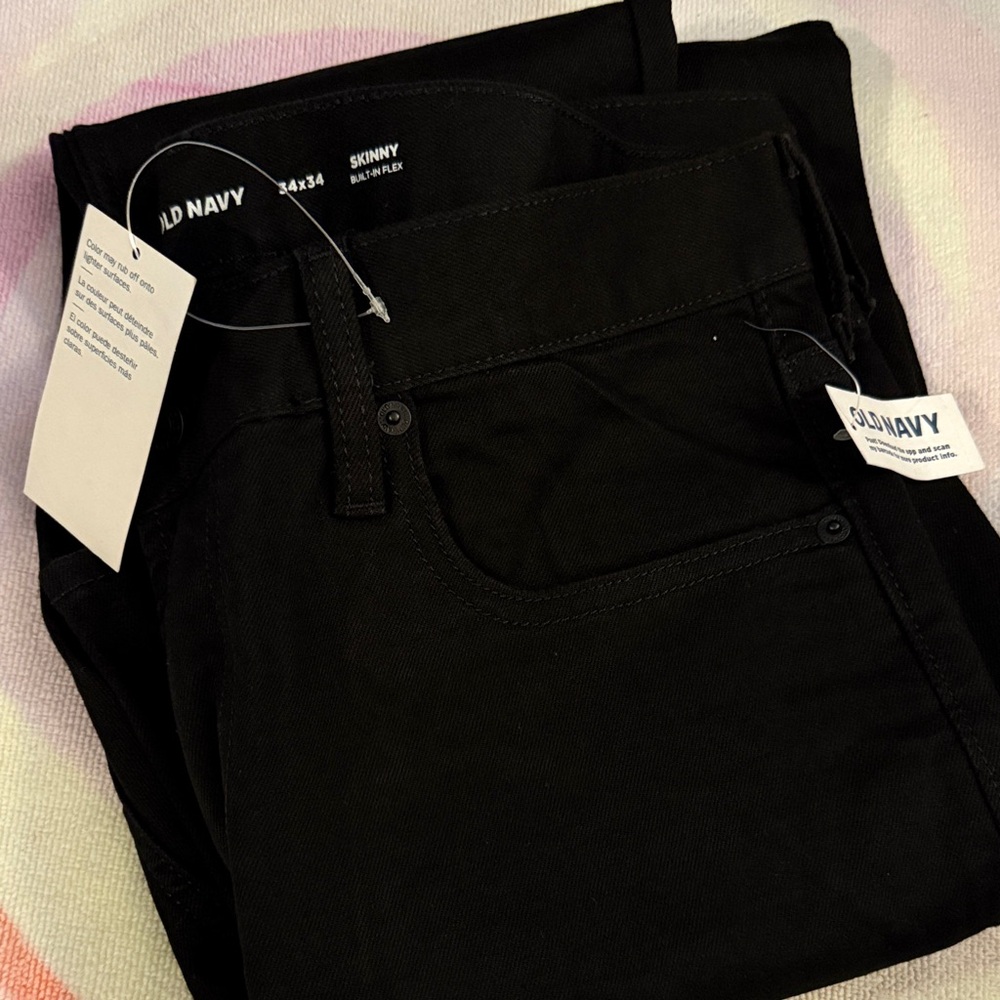 Old Navy Jet Black Denim Pants